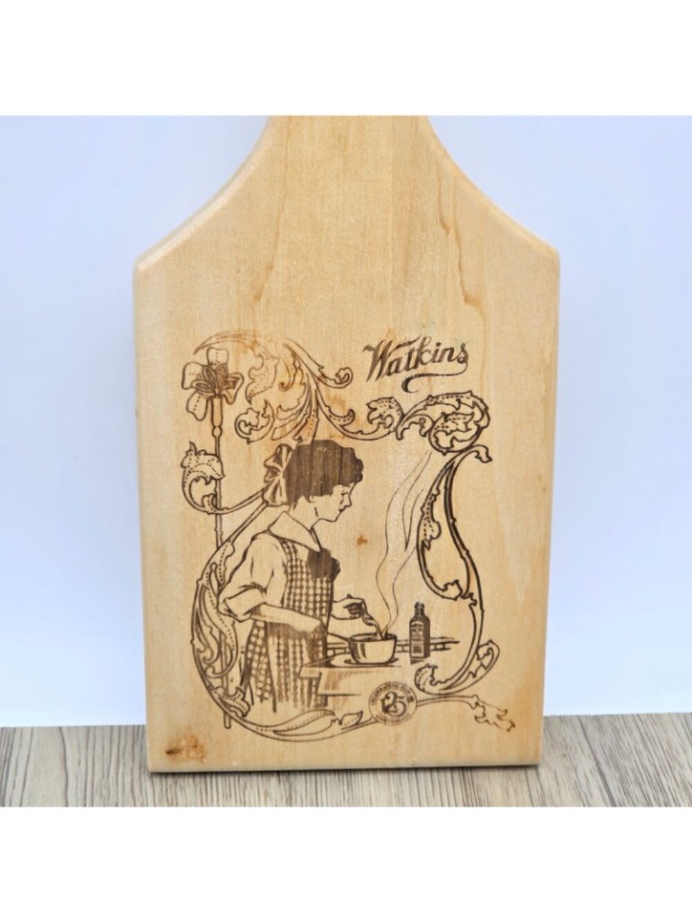 Rustic Watkins Engraved Wood Cutting Board Vintage Farmhouse Kitchen Wall Decor - Picture 4 of 10